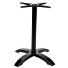 Base de mesa MILAN NE72, 4 braços, alumínio, preta