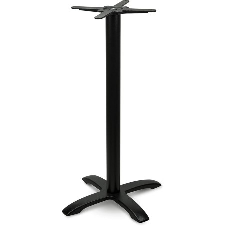 Base de mesa MILAN NE110, alta, 4 braços, alumínio, preta