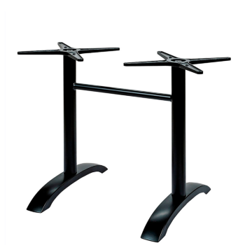 MILAN NERT table base, rectangular,  black aluminum