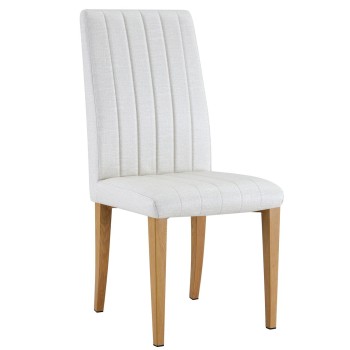 GENOVA chair, metal legs, upholstered in imitation fabric synthetic leather