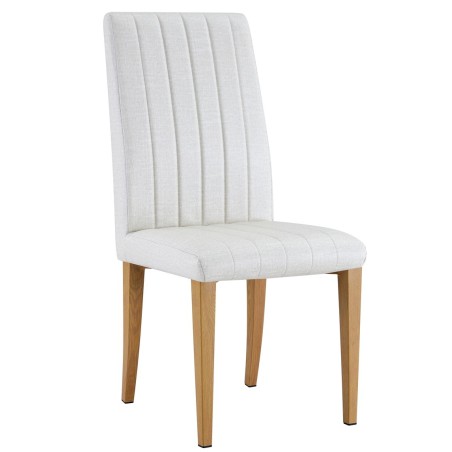 GENOVA chair, metal legs, upholstered in imitation fabric synthetic leather