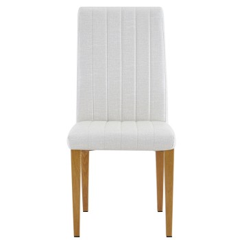 Silla GENOVA, patas metálicas, tapizado similpiel imitación tejido 2
