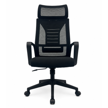 UTRECH office chair, black, mesh and black fabric