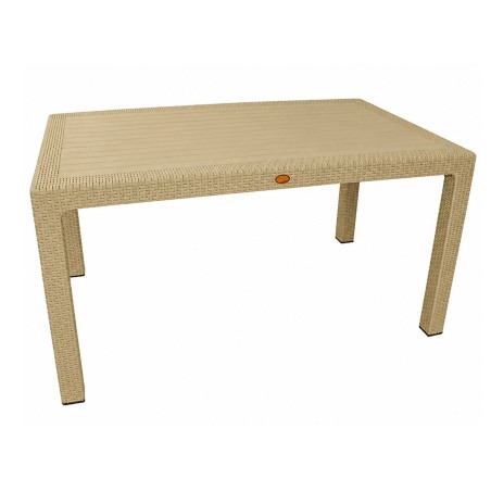 MIJAS table, moka polypropylene, 150x90 cms