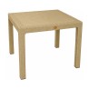 MIJAS table, moka polypropylene, 90x90 cms