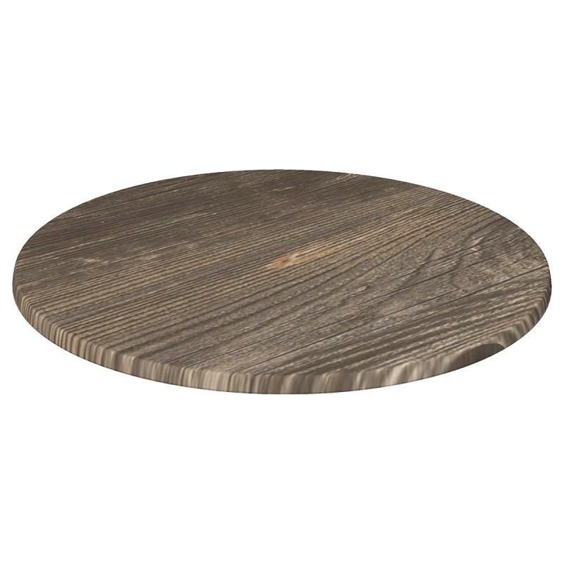 Table top Werzalit WER-WOODART, Pino Viejo 4573, 60 cms in diameter