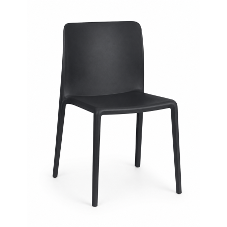 CAPRICE chair, stackable, UV treatment, anthracite polypropylene