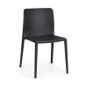 CAPRICE chair, stackable, UV treatment, anthracite polypropylene