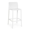 CAPRICE barstool, stackable, UV treatment, white polypropylene