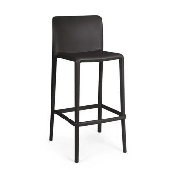 CAPRICE barstool, stackable, UV treatment, anthracite polypropylene