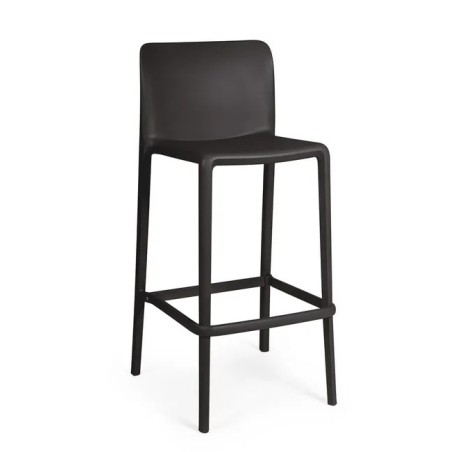 CAPRICE barstool, stackable, UV treatment, anthracite polypropylene