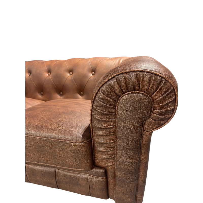 CHESTER sofa, 2 seater, old leather synthetic leather