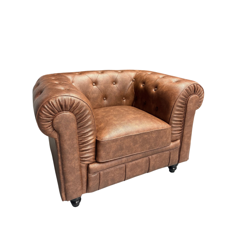 CHESTER Armchair, old leather synthetic leather