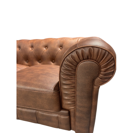CHESTER sofa, 3 seater, old leather synthetic leather