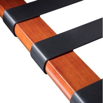 Cama de día BARNA, madera, acero inoxidable, similpiel beige 2
