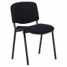 NIZA NEW AM chair, black epoxy frame, fabric A1, black color