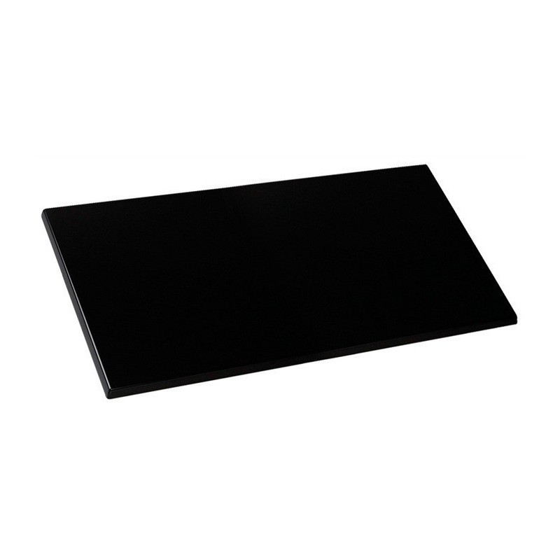 Mesa SALA, negra, base rectangular y tapa de 110 x 70 cms. Color a elegir  Tableros de 110 x 70 cms WERZALIT SM - WENGUE 103