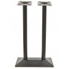 Base de mesa SOHO, alta, rectangular, negra, base de 70 x 40 cms, altura 110 cms