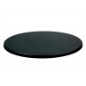 Table top Werzalit-Sm, BLACK 55, 70 cms in diameter