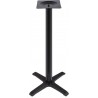 CARIBE Table base, high, black, base 56x56 cms, height 110 cms