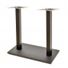 BEVERLY Table base, rectangular, square tube, black, base 70x40 cms, height 72 cms