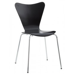 silla negra clasica